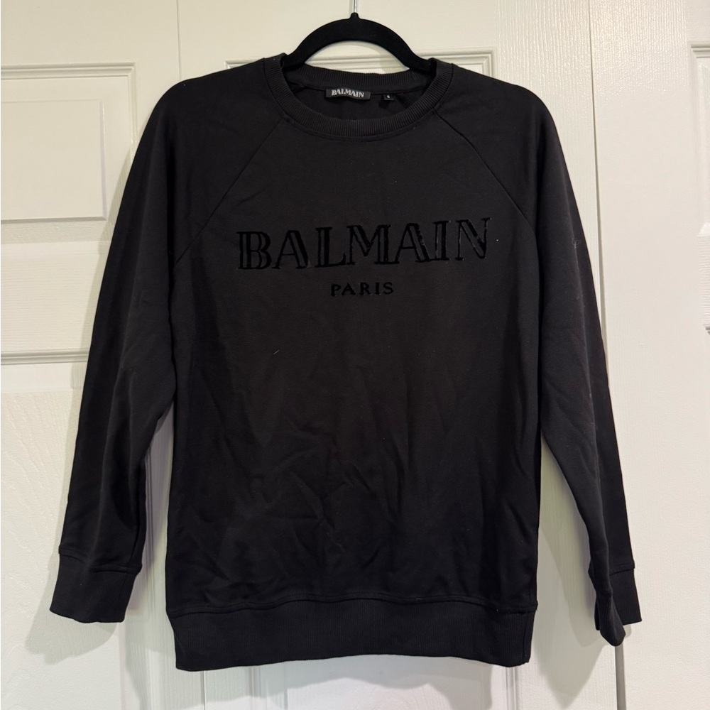 Balmain black Crewneck Sweater